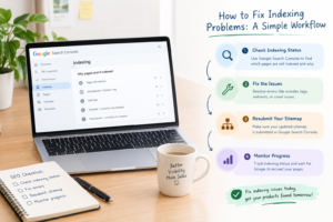 How to fix website indexing problems using Google Search Console by checking indexing status, resolving errors, resubmitting the sitemap, and monitoring progress.