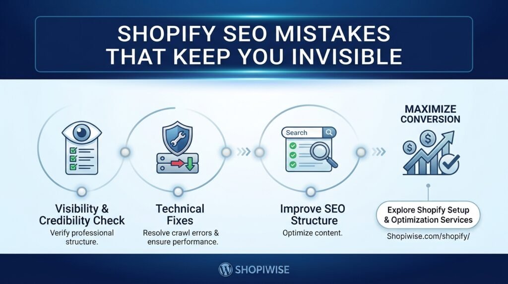 Shopify SEO mistakes that keep your store invisible
